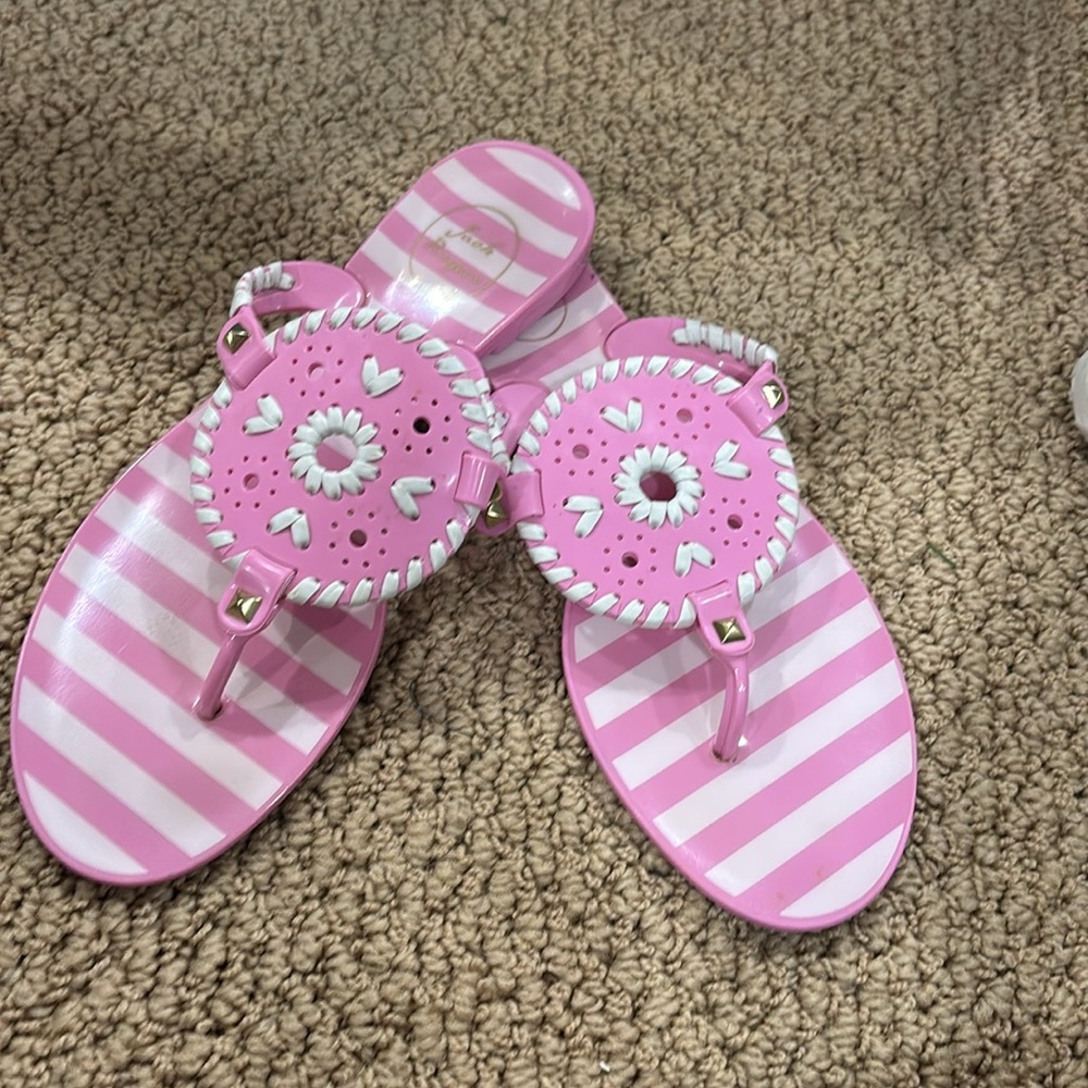 Jack Rogers Georgica Jelly Thong Sandal 8 - Picture 3 of 3